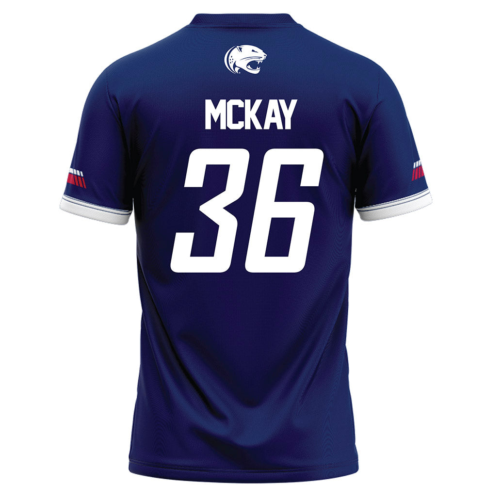 South Alabama - NCAA Football : Micah McKay - Blue Football Jersey-1