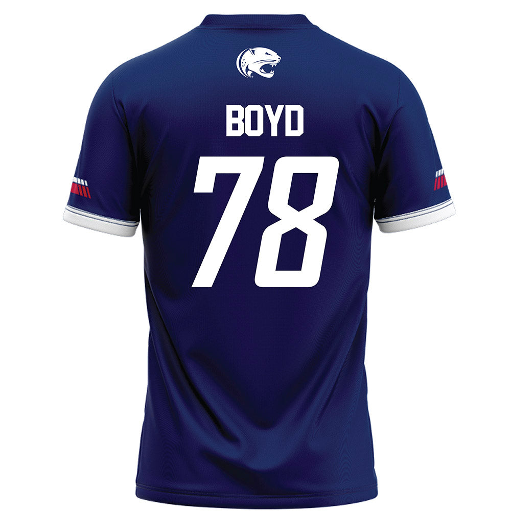South Alabama - NCAA Football : Noah Boyd - Blue Football Jersey-1