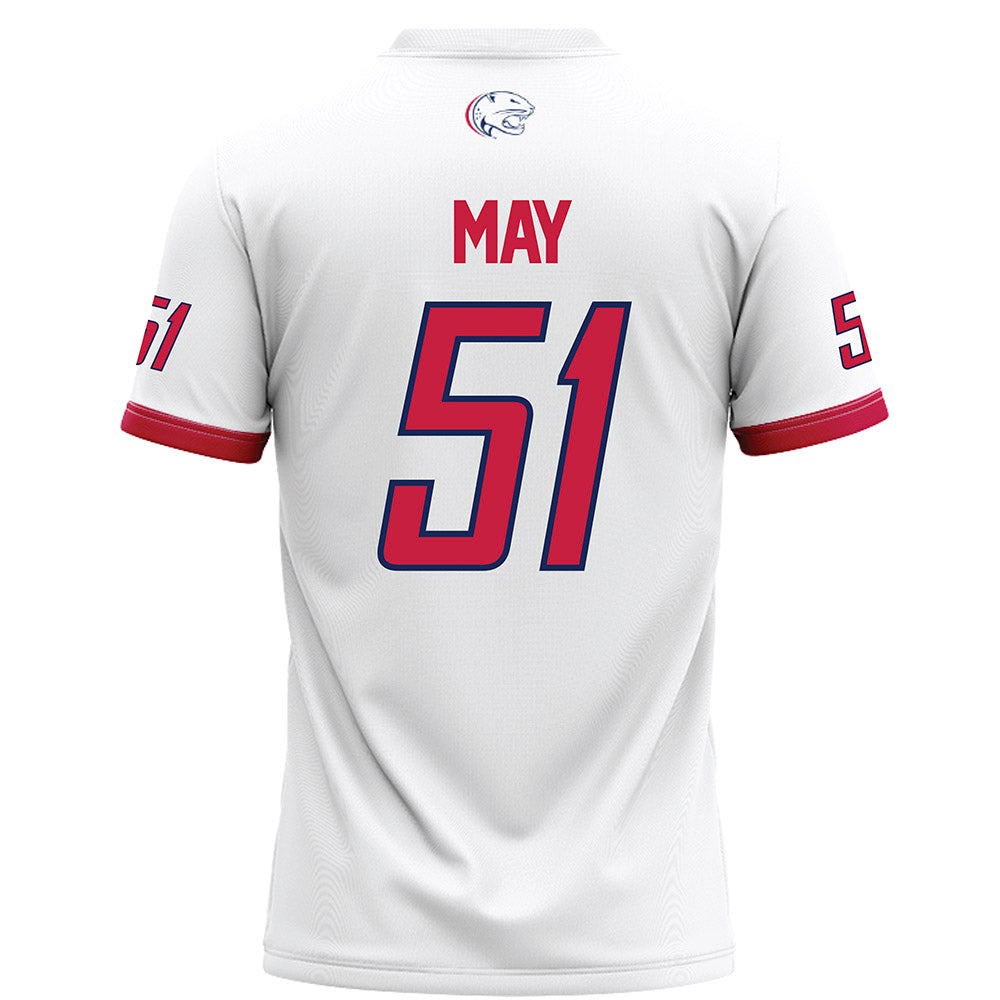 South Alabama - NCAA Football : Jordan May - White Football Jersey-1