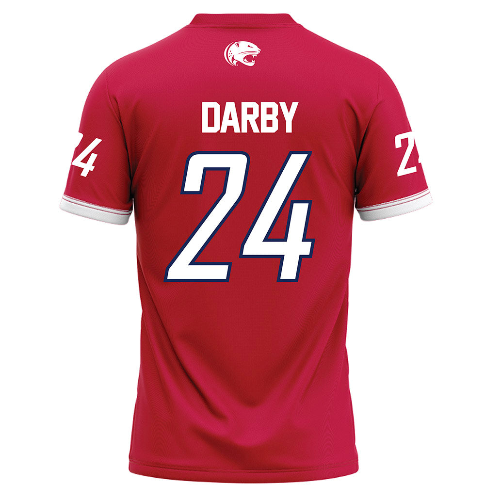 South Alabama - NCAA Football : Damyrion Darby - Red Football Jersey-1