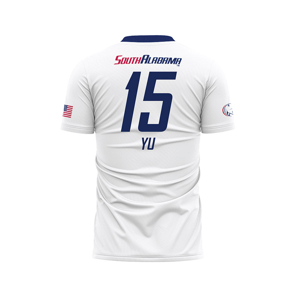 South Alabama - NCAA Women's Soccer : Lauren Yu - White Soccer Jersey-1