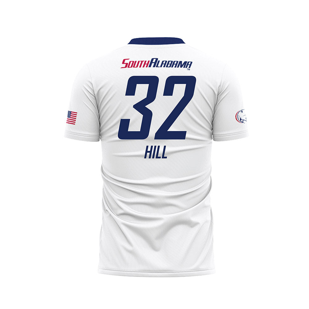 South Alabama - NCAA Women's Soccer : Zamiyah Hill - White Soccer Jersey-1