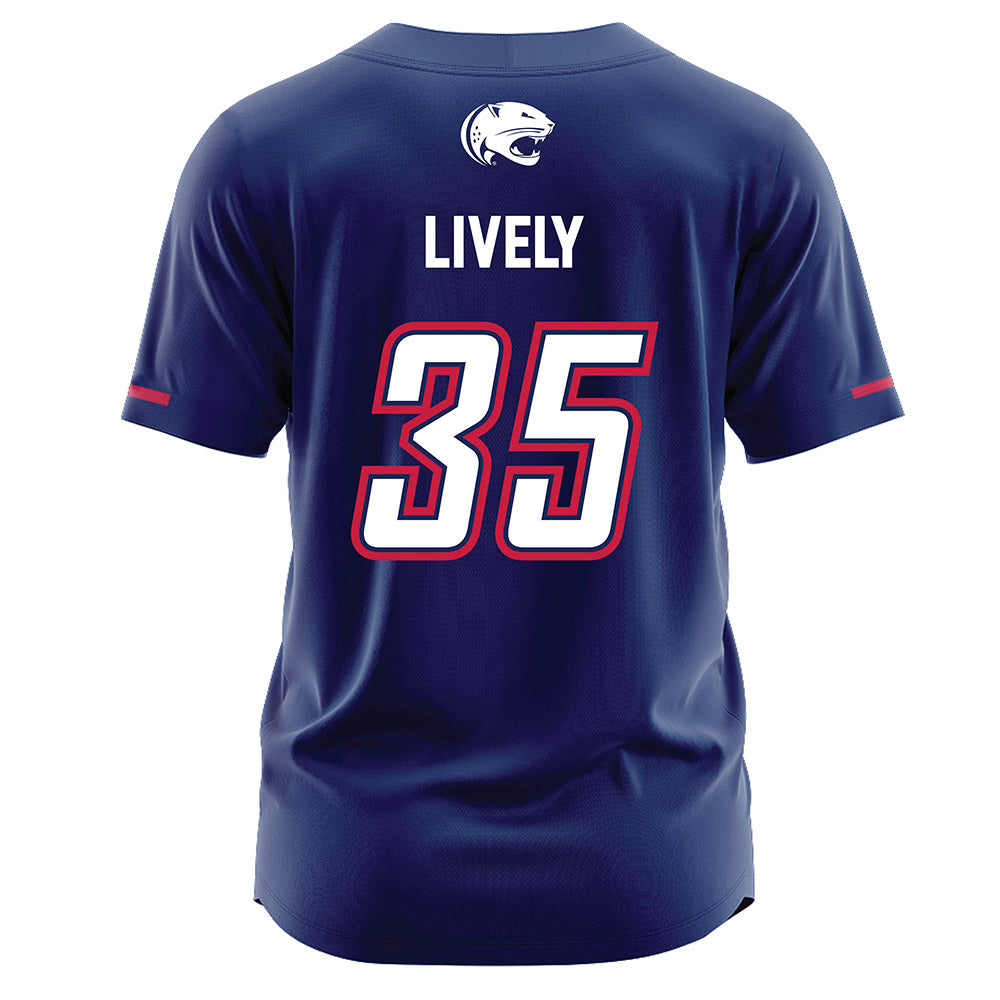 South Alabama - NCAA Softball : Presley Lively - Blue Jersey-1