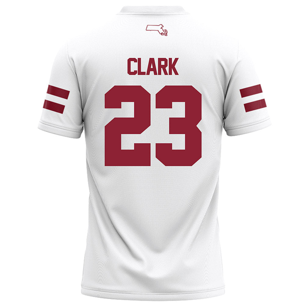UMass - NCAA Football : JC Clark - White Football Jersey-1