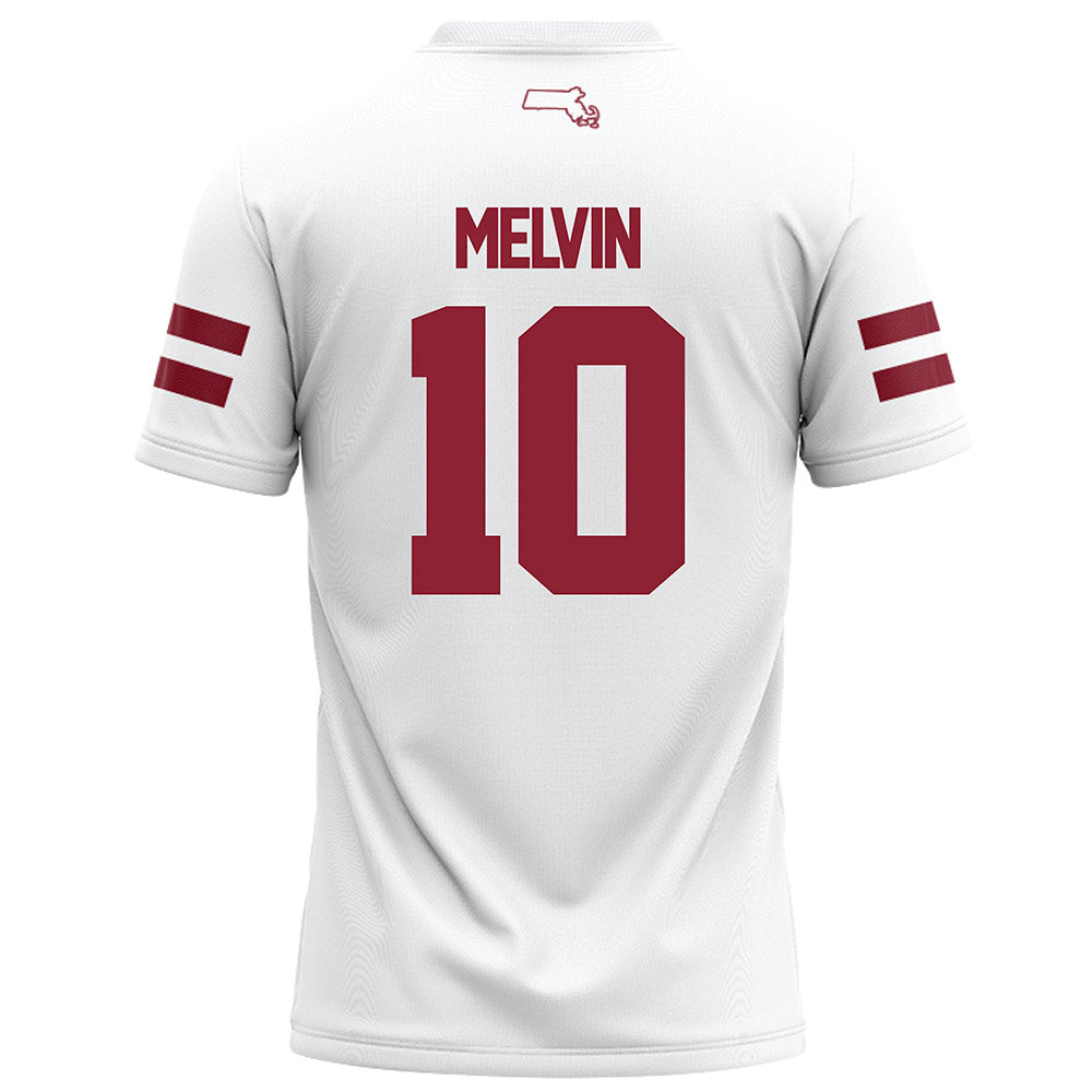 UMass - NCAA Football : Aubrey Melvin - White Football Jersey-1