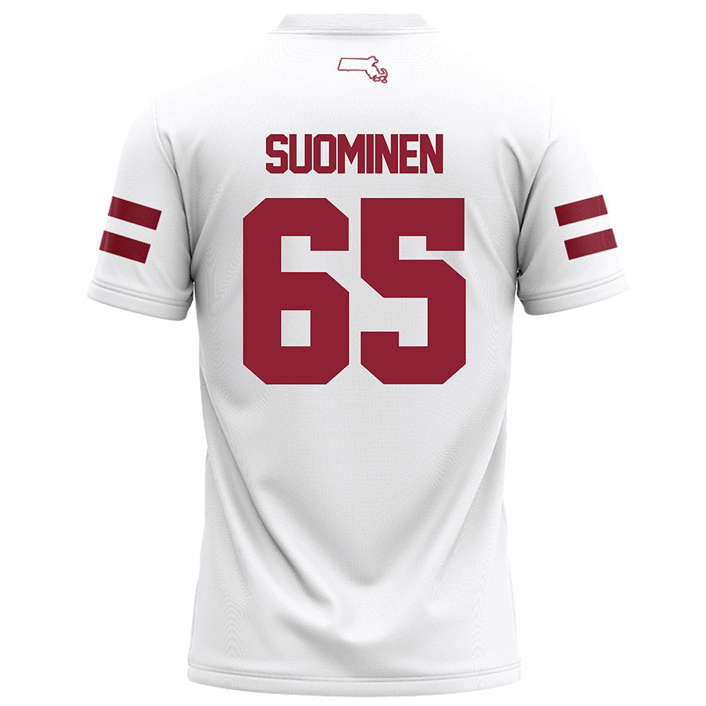 UMass - NCAA Football : Samu Suominen - White Football Jersey-1