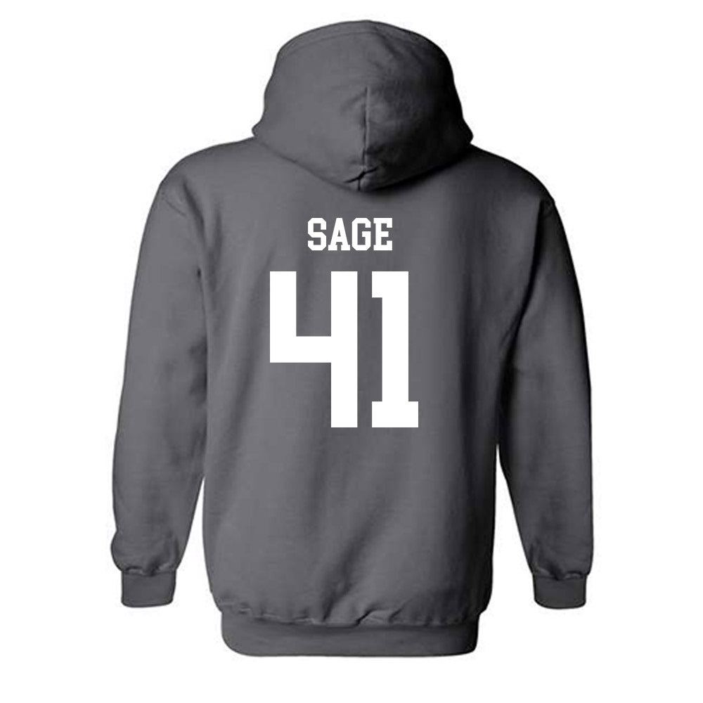 NMSU - NCAA Football : Braydyn Sage - Classic Fashion Shersey Hooded Sweatshirt-1