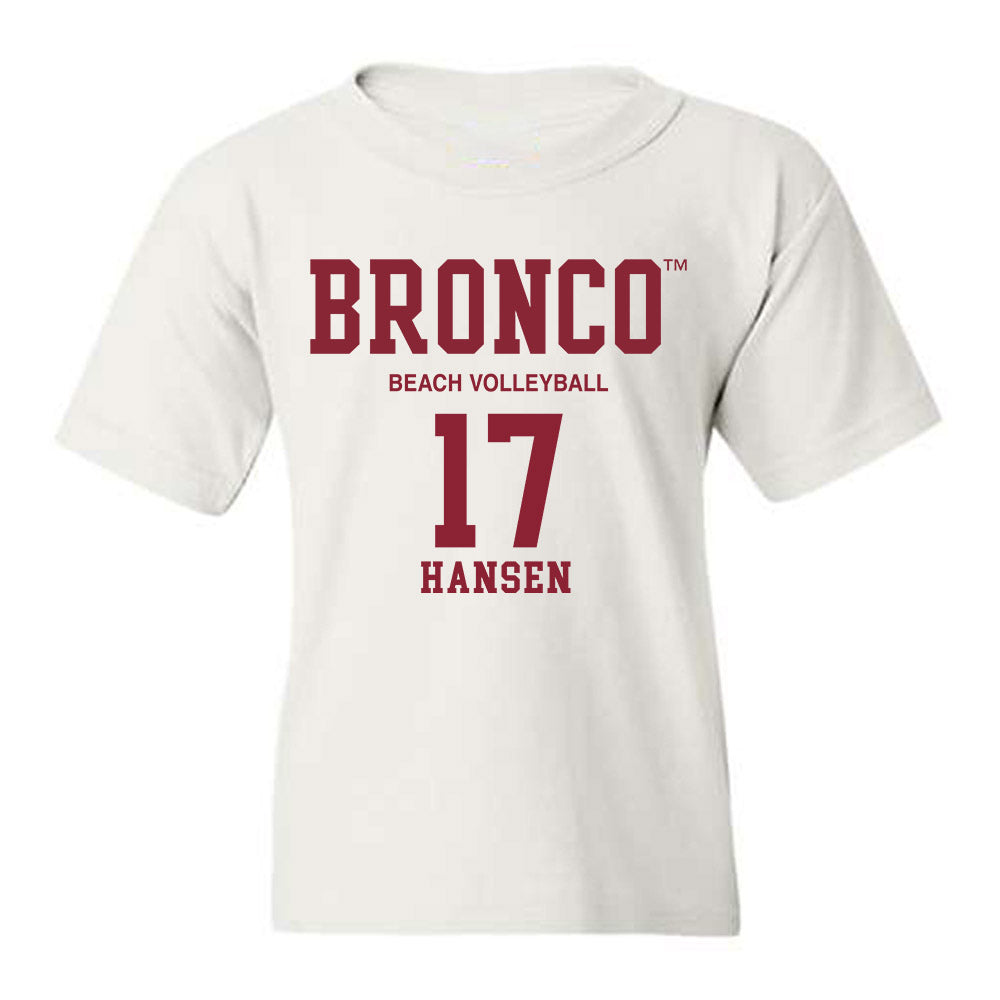 SCU - NCAA Beach Volleyball : Mandy Hansen - Classic Fashion Shersey Youth T-Shirt-0