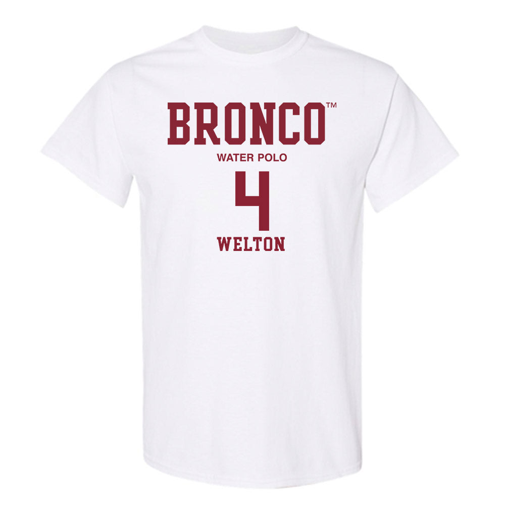 SCU - NCAA Men's Water Polo : Jensen Welton - Classic Fashion Shersey T-Shirt-0