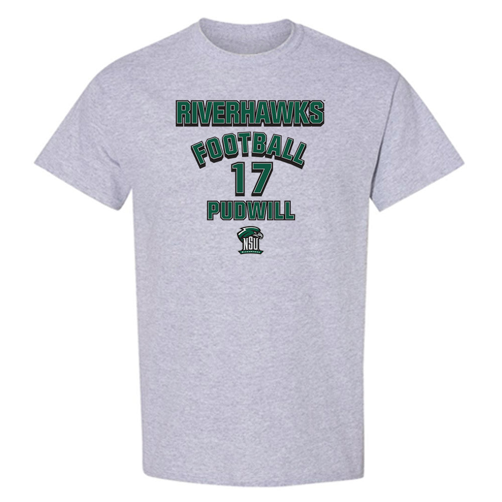 Northeastern State - NCAA Football : Nolan Pudwill - Classic Fashion Shersey T-Shirt-0