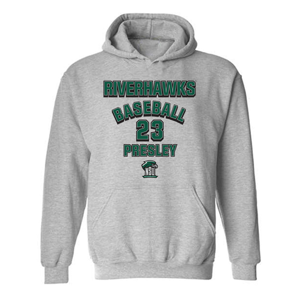 Northeastern State - NCAA Baseball : Ty Presley - Classic Fashion Shersey Hooded Sweatshirt-0