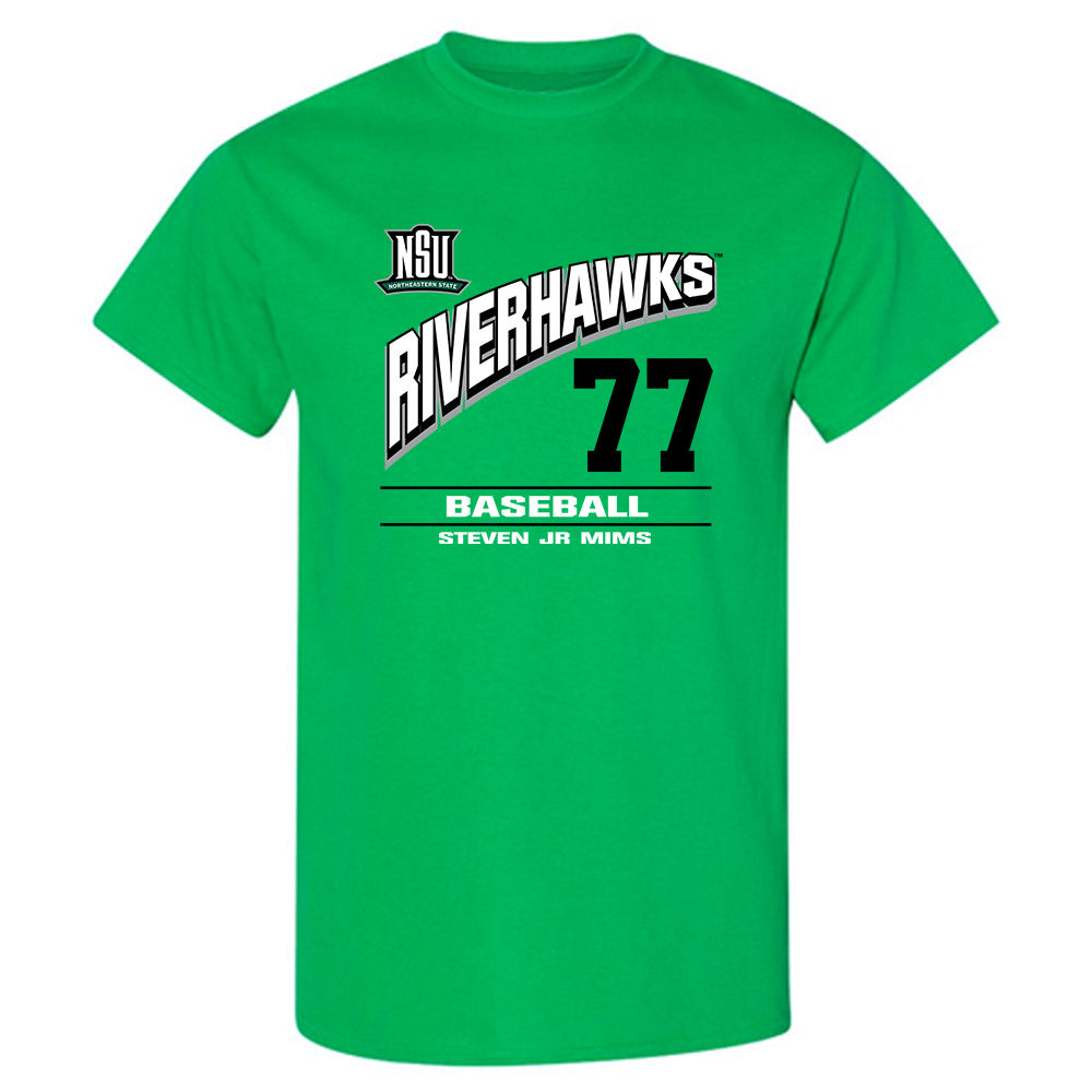 Northeastern State - NCAA Baseball : Steven Jr Mims - Classic Fashion Shersey T-Shirt-0