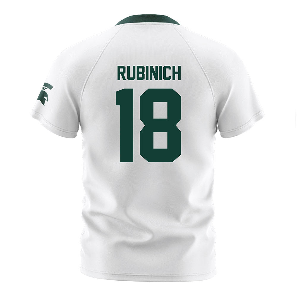 Michigan State - NCAA Women's Soccer : Olivia Rubinich - White Soccer Jersey-1