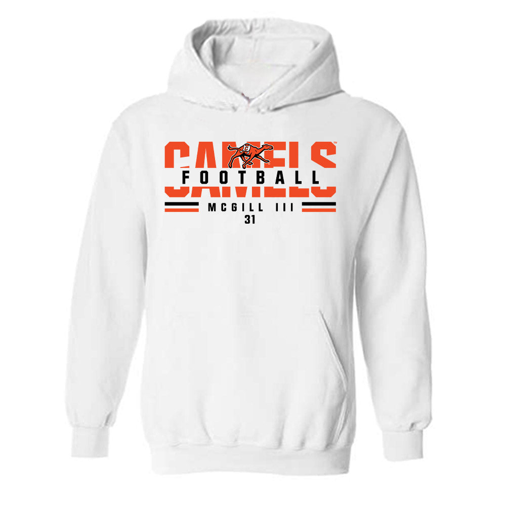 Campbell - NCAA Football : Mikey McGill III - Classic Fashion Shersey Hooded Sweatshirt-0