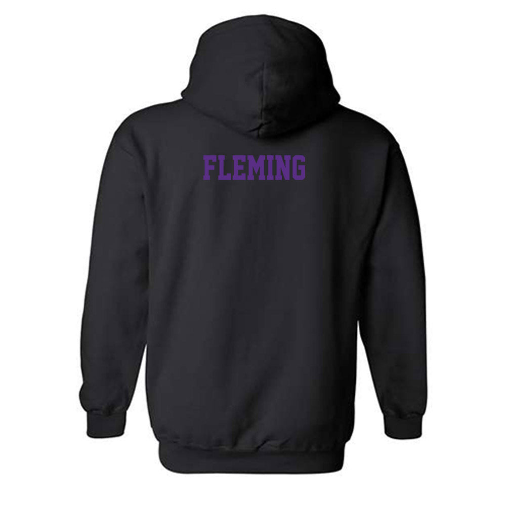 TCU - NCAA Men's Basketball : Samuel Fleming - Classic Fashion Shersey Hooded Sweatshirt-1