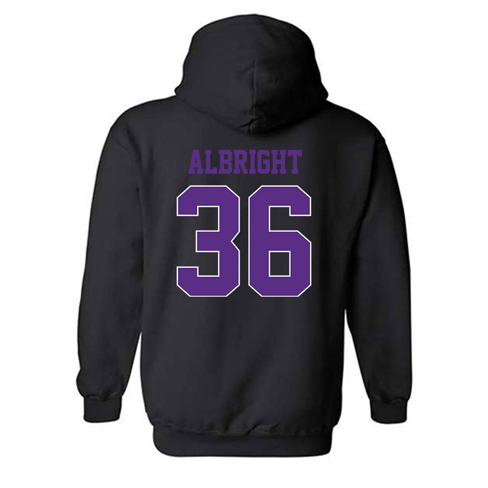 TCU - NCAA Football : Joseph Albright - Classic Fashion Shersey Hooded Sweatshirt-1
