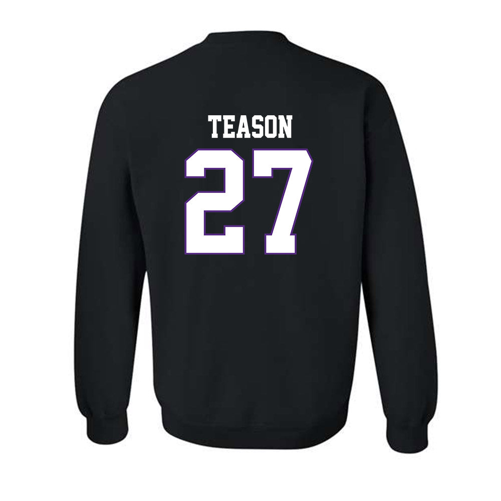 TCU - NCAA Football : Michael Teason - Classic Fashion Shersey Crewneck Sweatshirt-1
