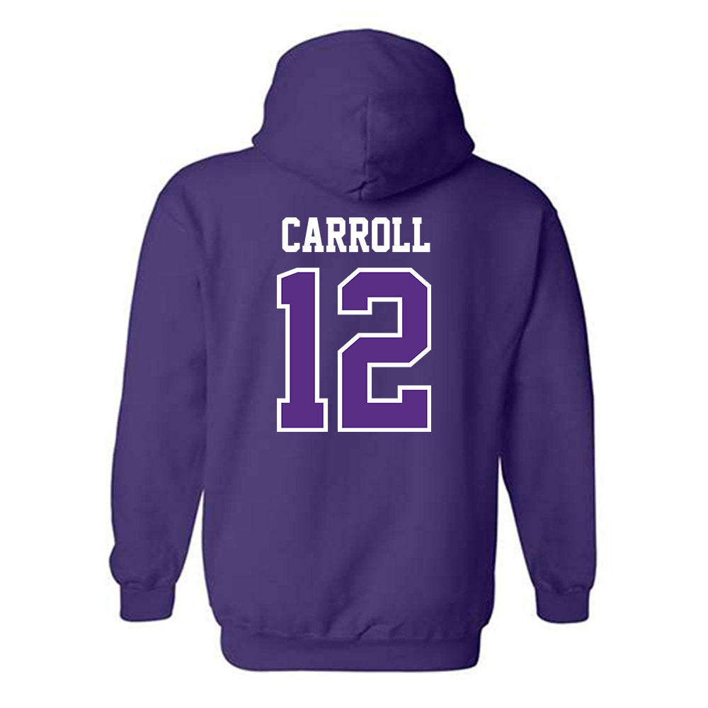 TCU - NCAA Football : Kalen Carroll - Classic Fashion Shersey Hooded Sweatshirt-1