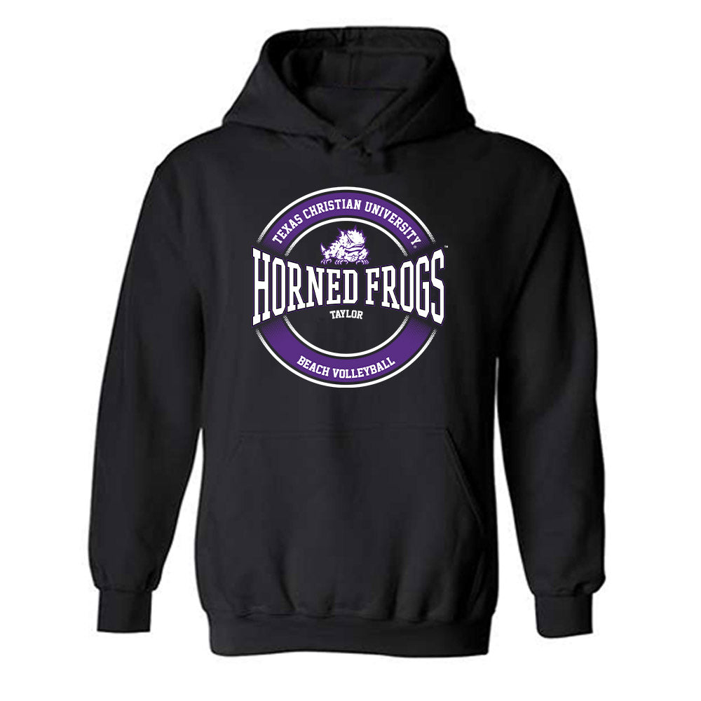TCU - NCAA Beach Volleyball : Britain Taylor - Classic Fashion Shersey Hooded Sweatshirt-0