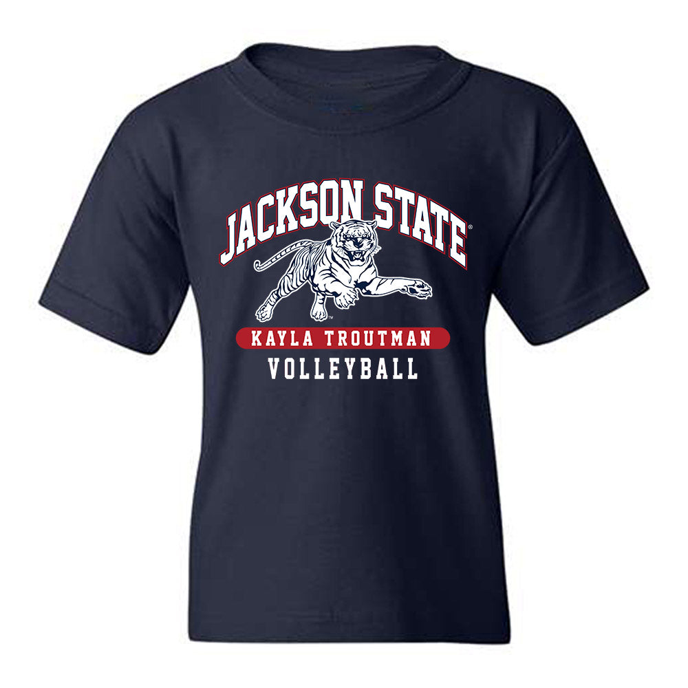 Jackson State - NCAA Women's Volleyball : Kayla Troutman - Classic Fashion Shersey Youth T-Shirt-0