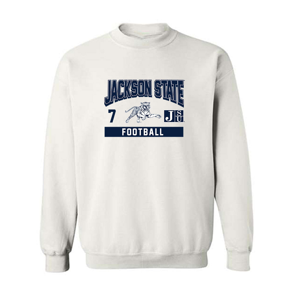 Jackson State - NCAA Football : DeJay Welch - Classic Fashion Shersey Crewneck Sweatshirt-0