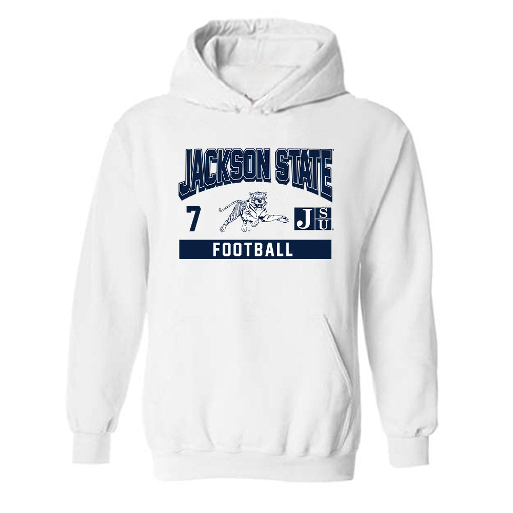 Jackson State - NCAA Football : DeJay Welch - Classic Fashion Shersey Hooded Sweatshirt-0