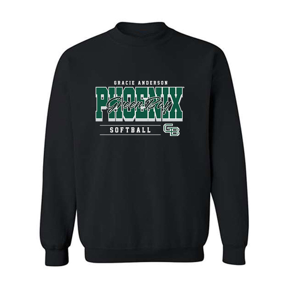 UW Green Bay - NCAA Softball : Gracie Anderson - Classic Fashion Shersey Crewneck Sweatshirt-0