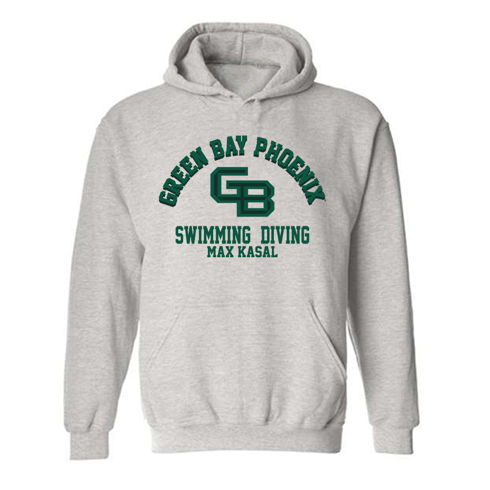 - NCAA Men's Swimming & Diving : Max Kasal - Classic Fashion Shersey Hooded Sweatshirt-0