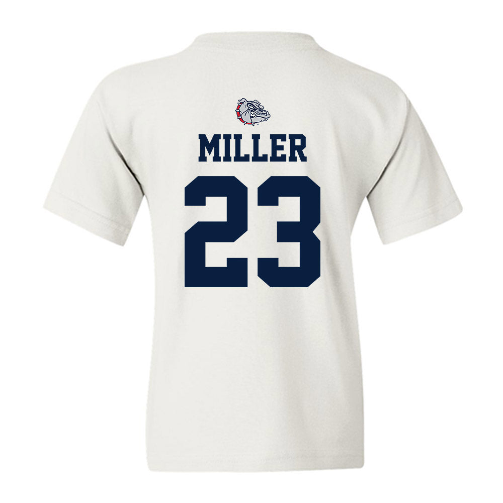 Gonzaga - NCAA Men's Basketball : Adam Miller - Sports Shersey Youth T-Shirt-1