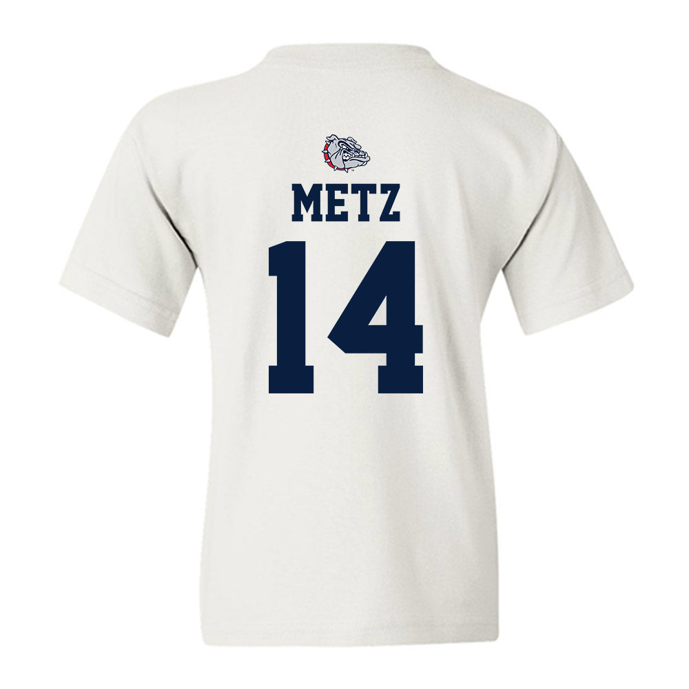 Gonzaga - NCAA Men's Basketball : Alonzo Metz - Sports Shersey Youth T-Shirt-1