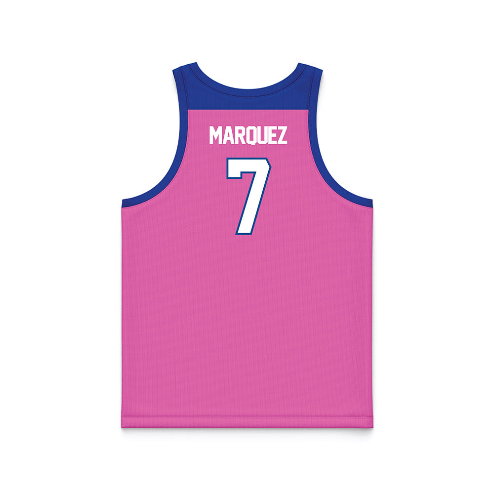 UNC Asheville - NCAA Women's Basketball : Aileen Marquez - Pink Basketball Jersey-1