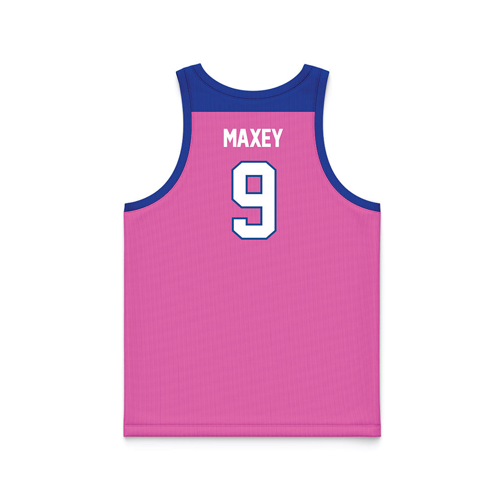UNC Asheville - NCAA Women's Basketball : Dyanna Maxey - Pink Basketball Jersey-1