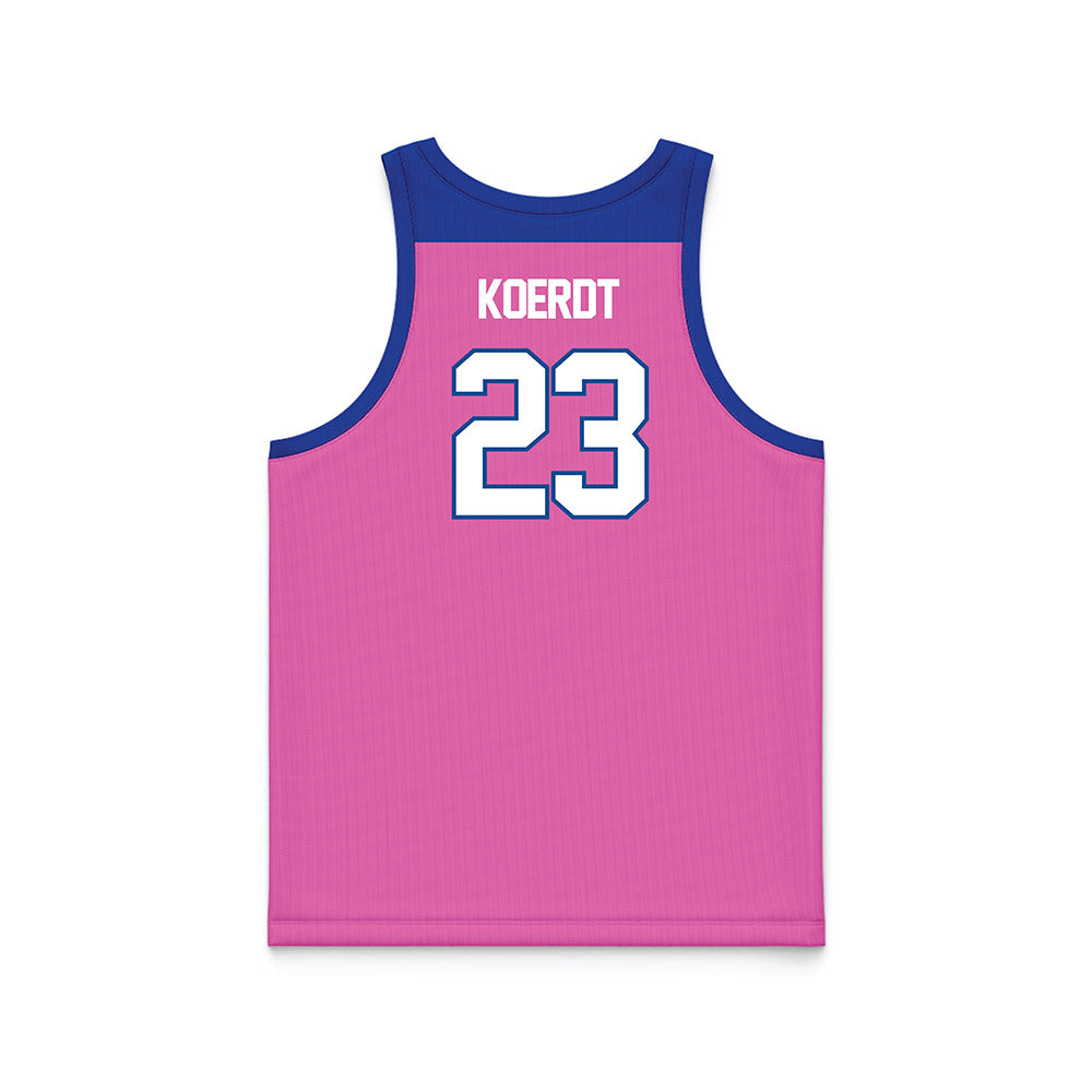 UNC Asheville - NCAA Women's Basketball : Jaidyn Koerdt - Pink Basketball Jersey-1
