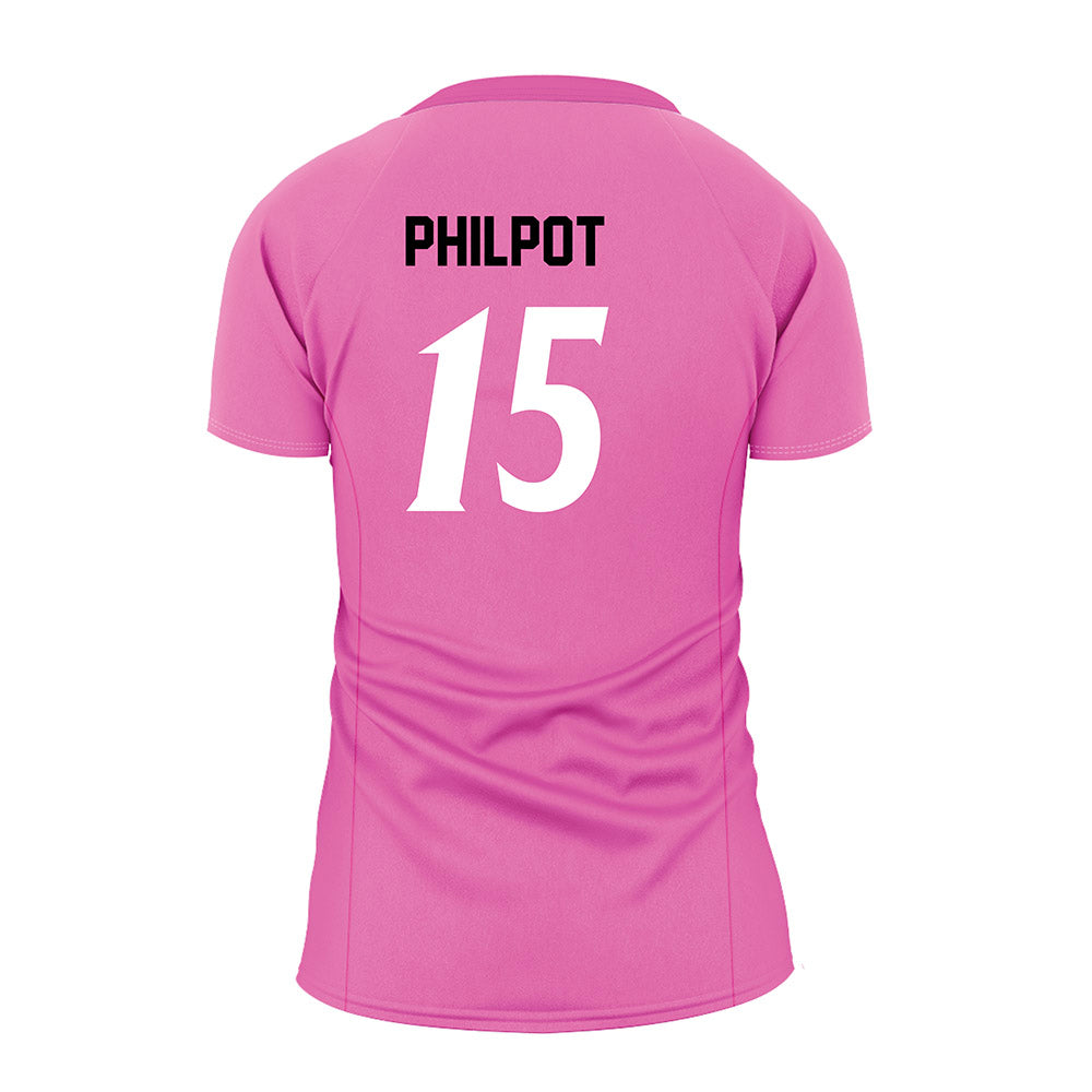 UNC Asheville - NCAA Women's Volleyball : Olivia Philpot - Pink Volleyball Jersey-1