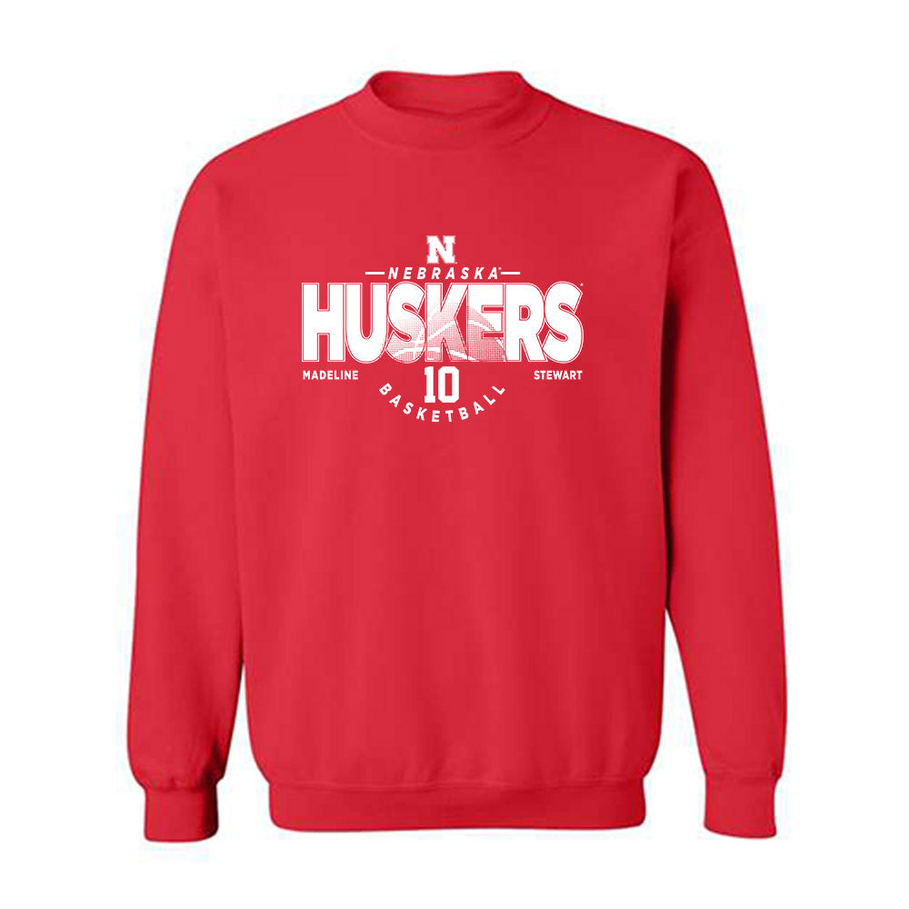 Nebraska - NCAA Women's Basketball : Madeline Stewart - Classic Fashion Shersey Crewneck Sweatshirt-0