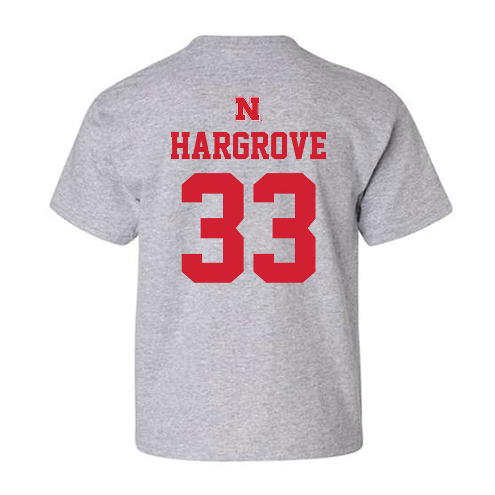 Nebraska - NCAA Women's Basketball : Amiah Hargrove - Sports Shersey Youth T-Shirt-1