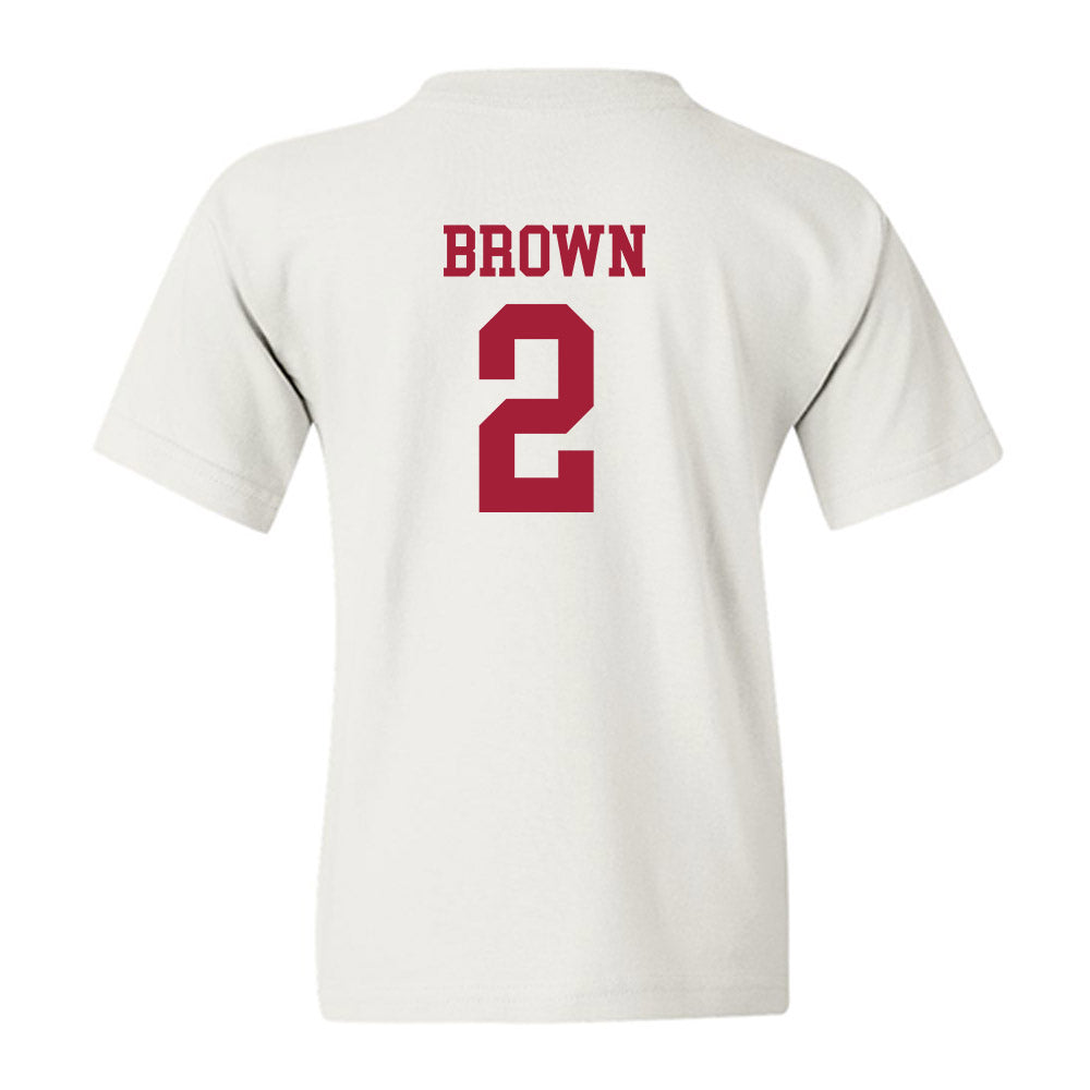 Arkansas - NCAA Men's Basketball : Amere Brown - Sports Shersey Youth T-Shirt-1