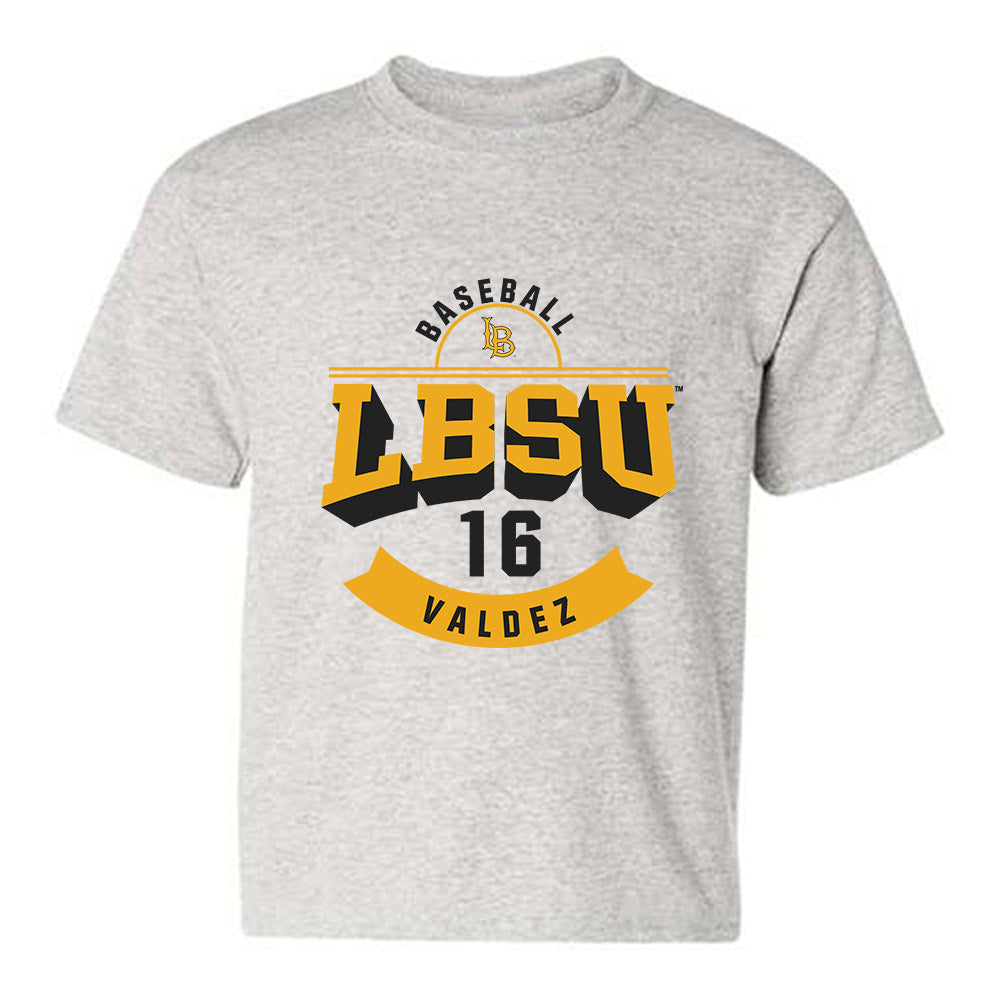 LBSU - NCAA Baseball : Damon Valdez - Classic Fashion Shersey Youth T-Shirt-0