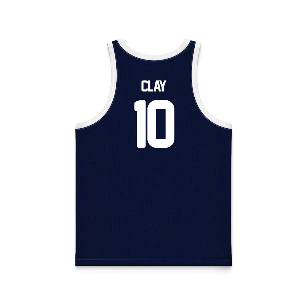 Georgia Southern - NCAA Men's Basketball : Hayden Clay - Blue Basketball Jersey-1