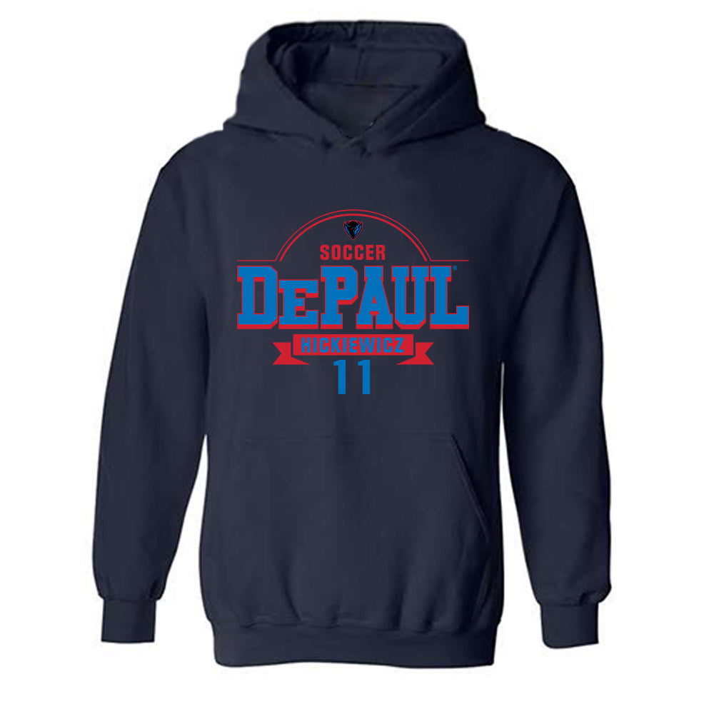 DePaul - NCAA Men's Soccer : Daniel Hickiewicz - Classic Fashion Shersey Hooded Sweatshirt-0