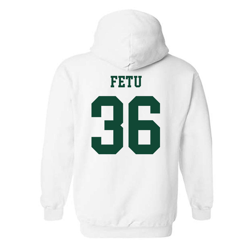 Hawaii - NCAA Football : Jordan Fetu - Classic Shersey Hooded Sweatshirt-1