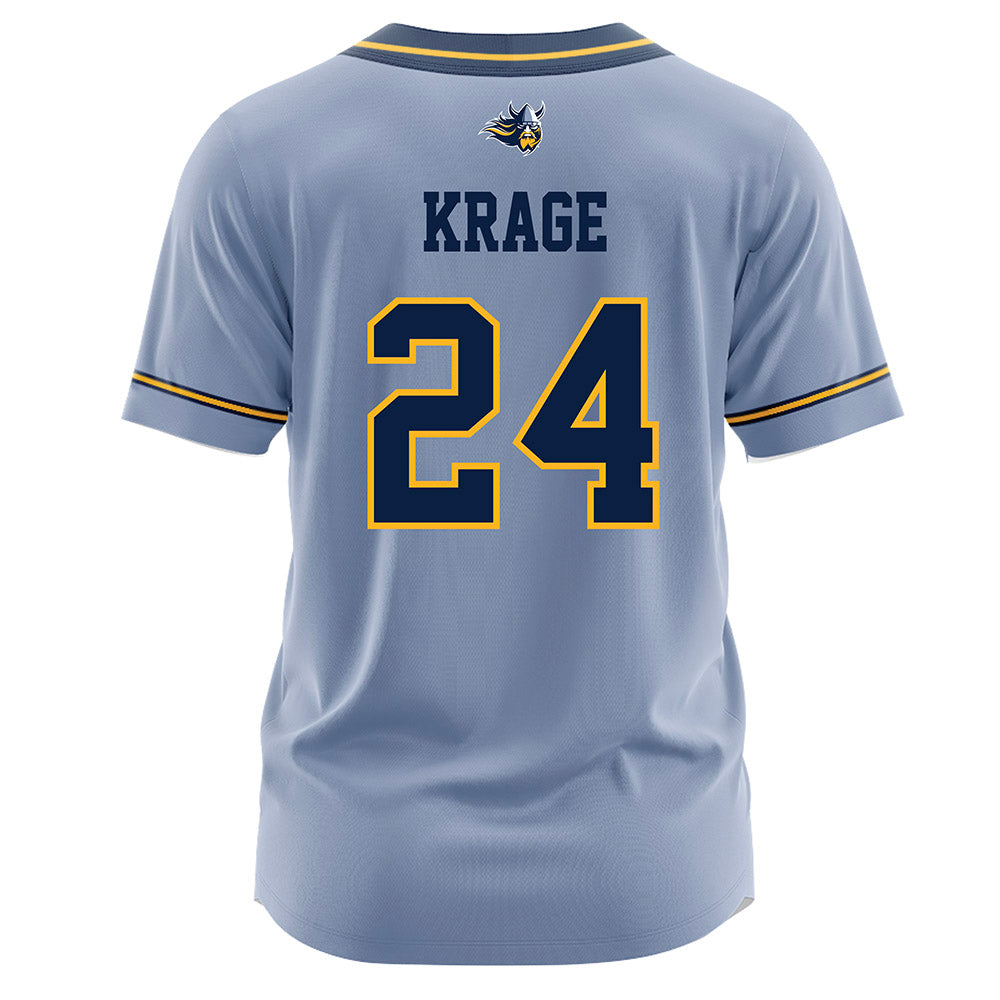 AU - NCAA Softball : Helene Krage - Light Blue Jersey-1