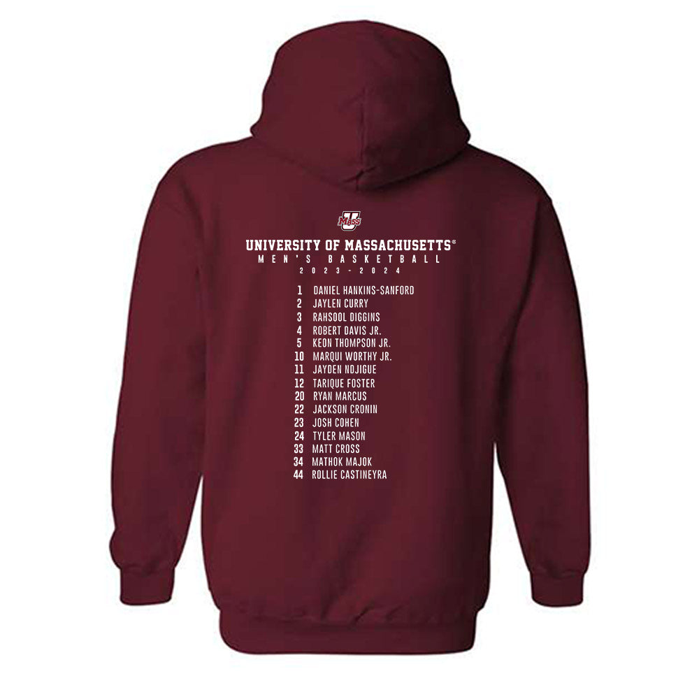 UMass - NCAA Men's Basketball : Dwayne Wimbley jr - Hooded Sweatshirt-1