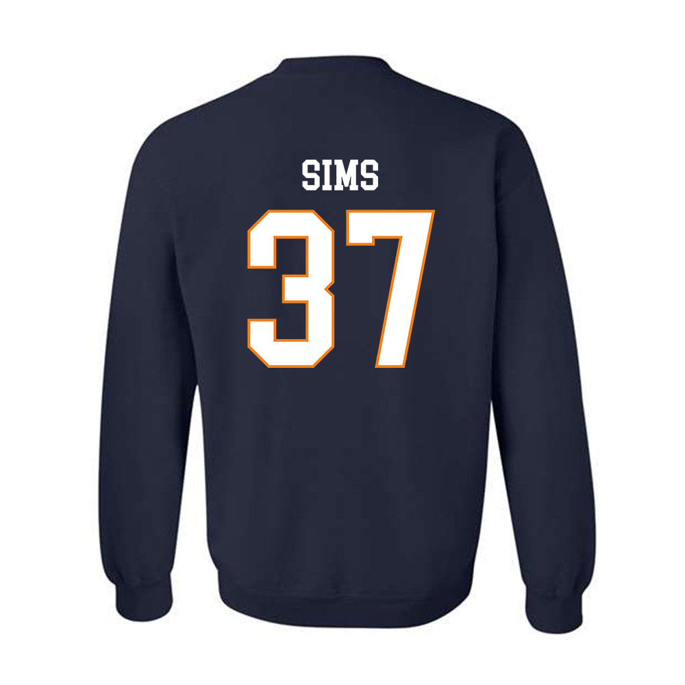 UT Martin - NCAA Football : Brandon Sims - Classic Fashion Shersey Crewneck Sweatshirt-1
