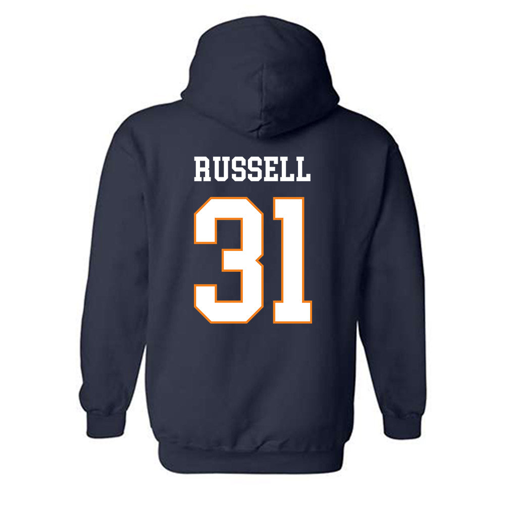 UT Martin - NCAA Football : Ajai Russell - Classic Fashion Shersey Hooded Sweatshirt-1