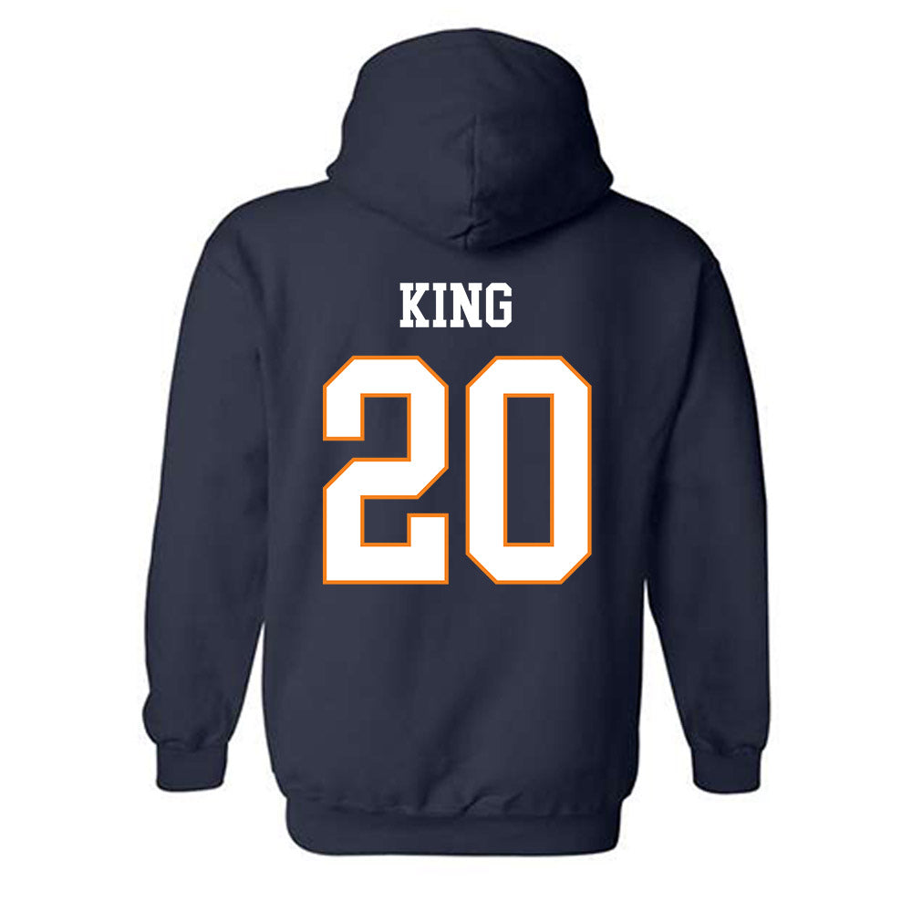 UT Martin - NCAA Baseball : Brandon King - Classic Fashion Shersey Hooded Sweatshirt-1