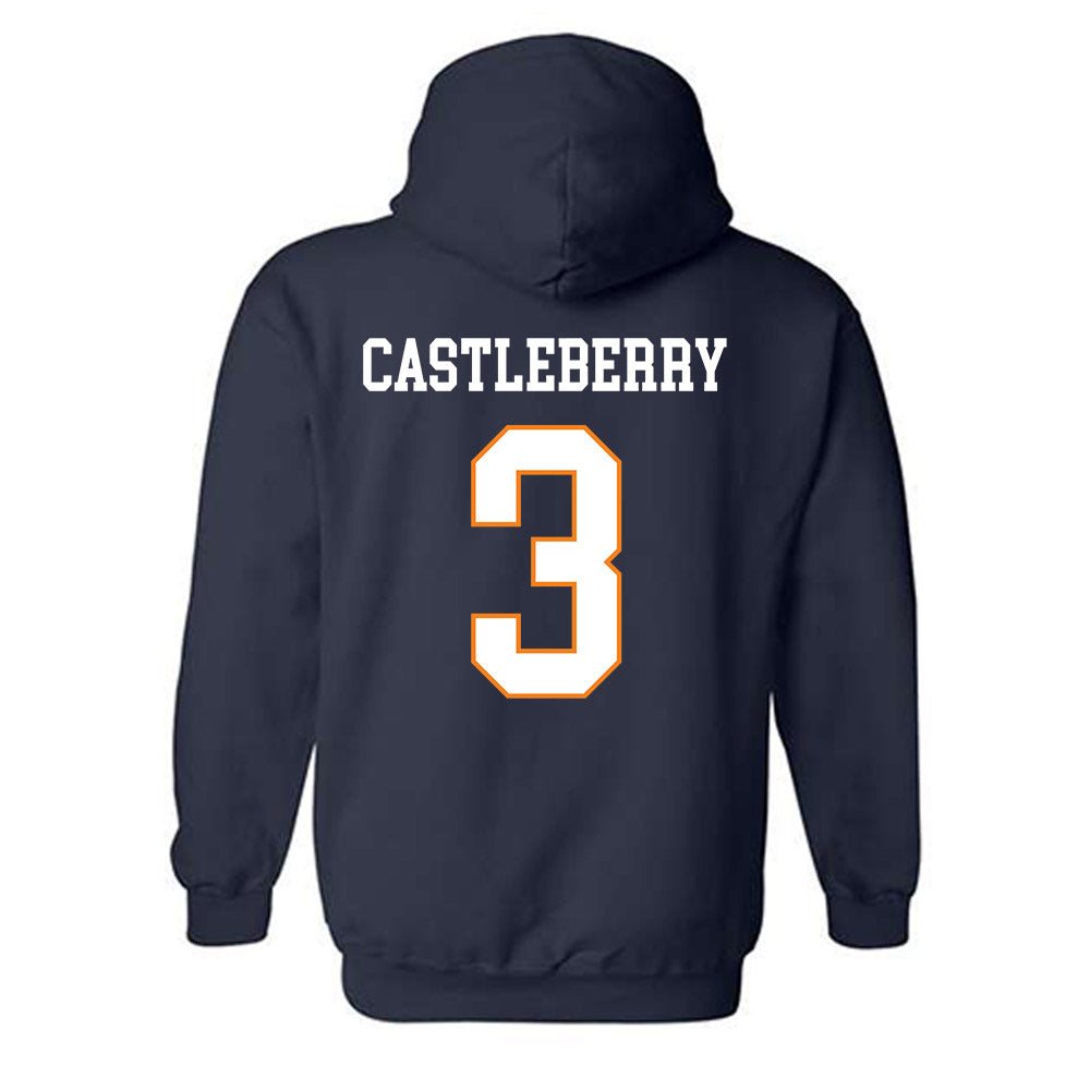 UT Martin - NCAA Football : Joel Castleberry - Classic Fashion Shersey Hooded Sweatshirt-1