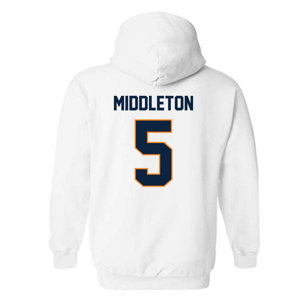 UT Martin - NCAA Women's Basketball : Sidni Middleton - Classic Fashion Shersey Hooded Sweatshirt-1