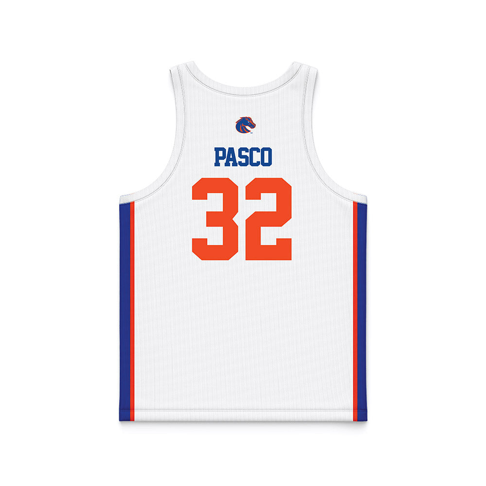 Boise State - NCAA Women's Basketball : Natalie Pasco - Basketball Jersey White