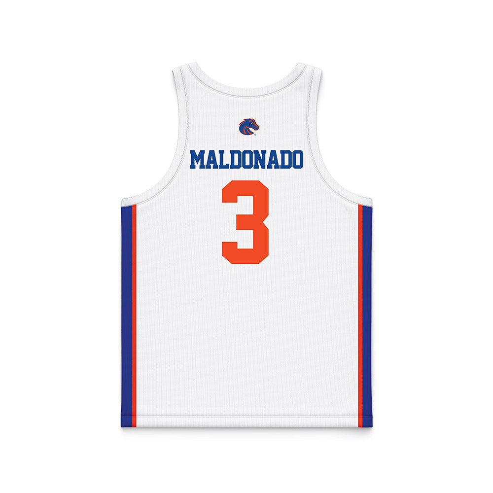 Boise State - NCAA Women's Basketball : Morgan Maldonado - White Basketball Jersey-1